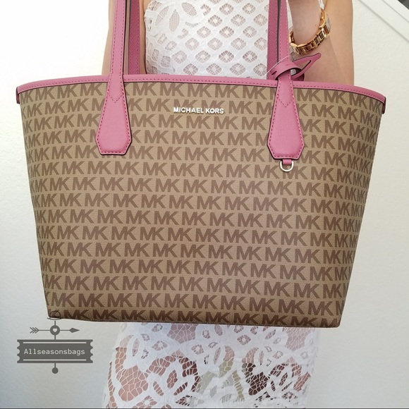 NWT Michael Kors Candy reversible tote Tulip Bag - Picture 5 of 8